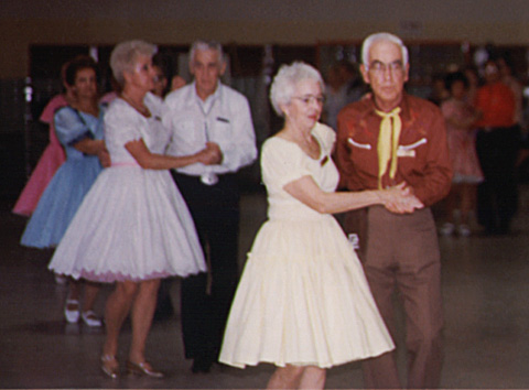 Square Dancing<BR>Maury and Betty, 1986